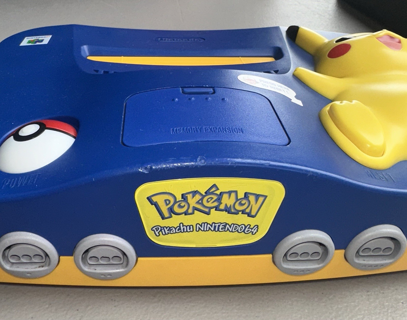 NINTENDO 64 N64 POKEMON PIKACHU EDITION CONSOLE ONLY Tested Works Great!