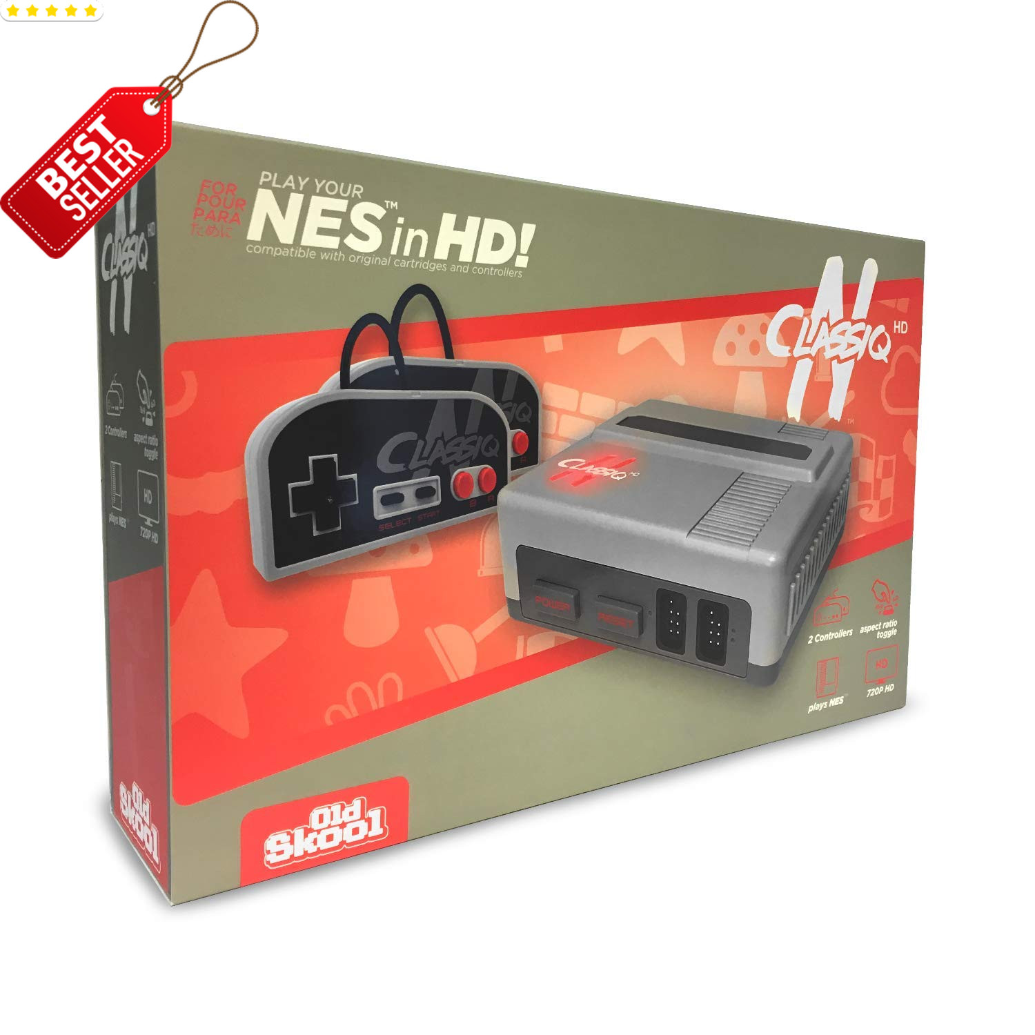 CLASSIQ N HD NES Compatible 8 Bit Console HD Output System – US