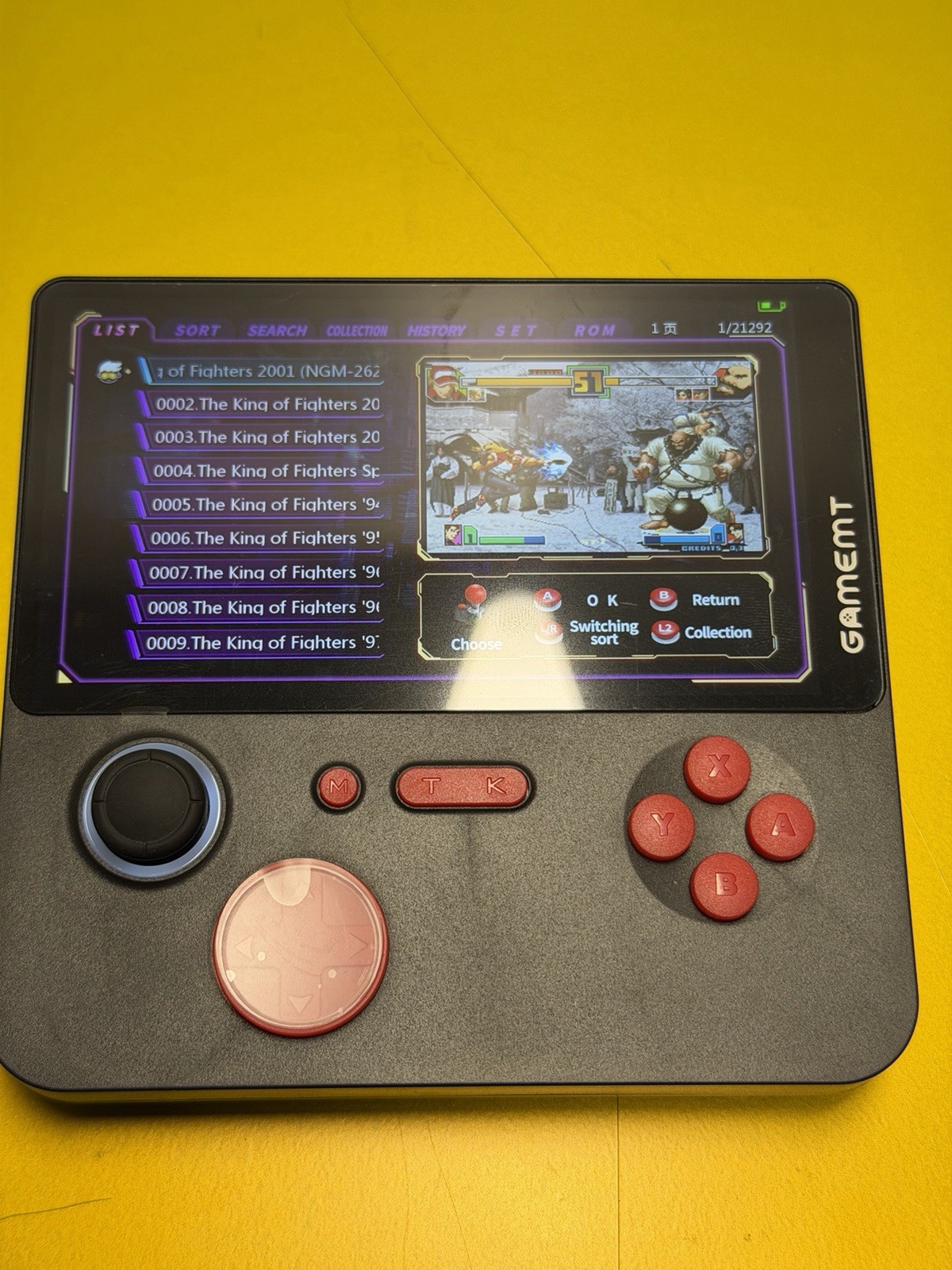 Gamemt Jellymini5 Handheld Game Console Black/Red 64GB Wi-Fi USB-C