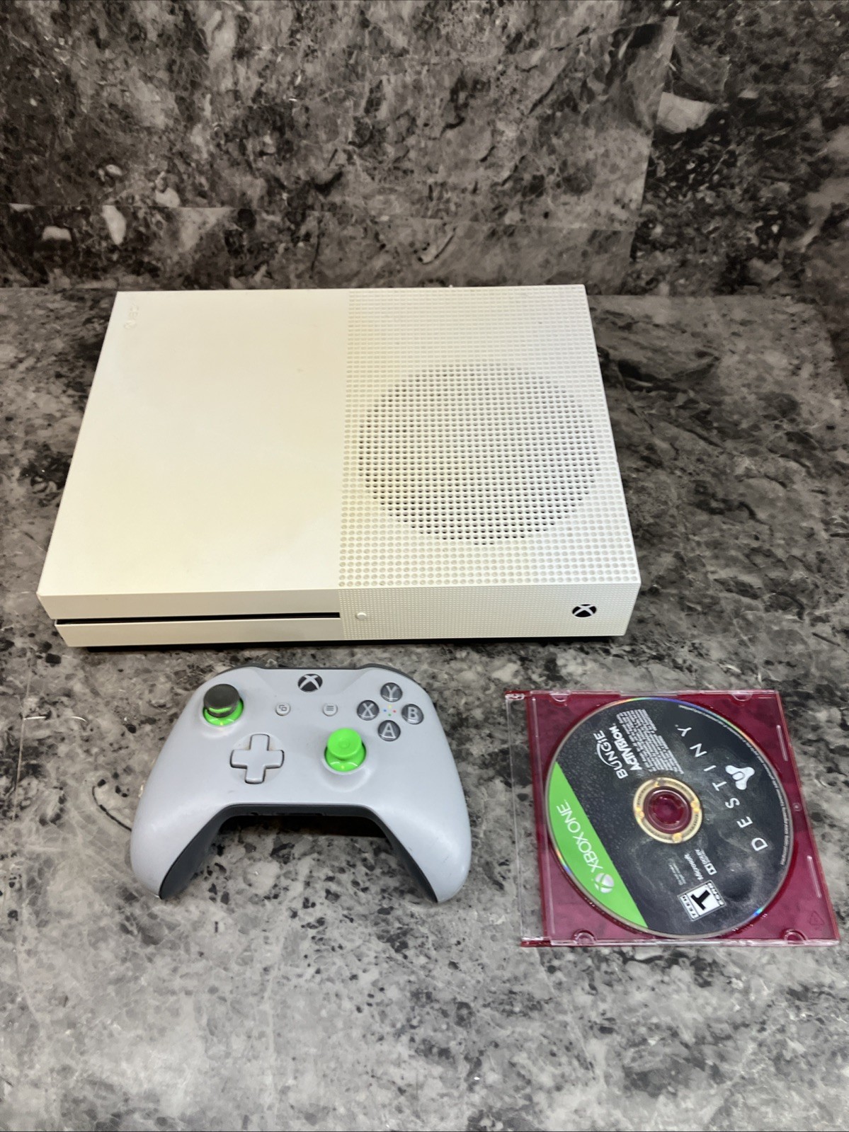XBOX ONE 1 S X BOX GAME WHITE SYSTEM CONSOLE WITH HOOKUPS 500GB CONTROLLER *READ