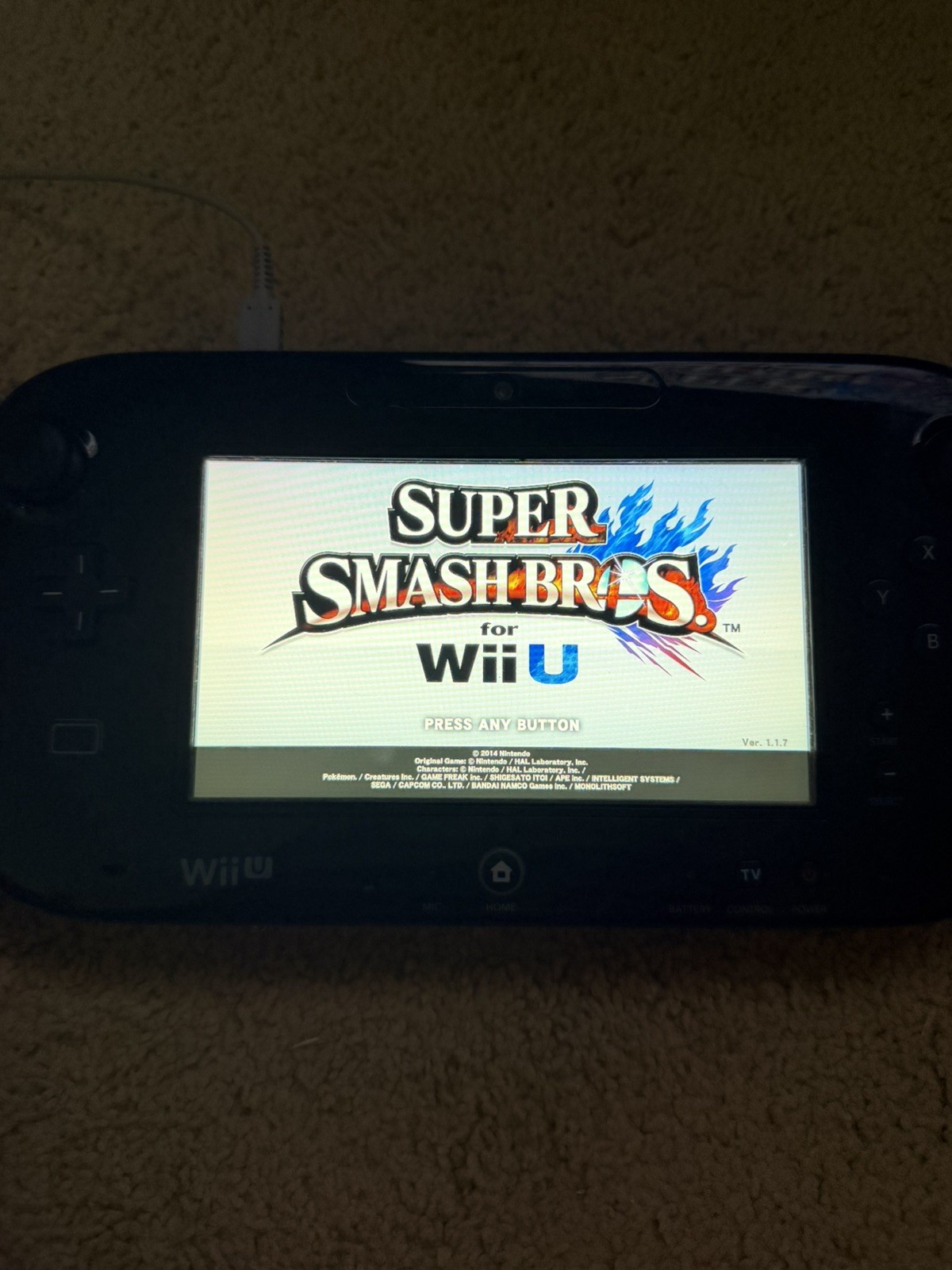 Nintendo Wii U Console Smash Splat Deluxe Set Mario Super Mario Resident Evil