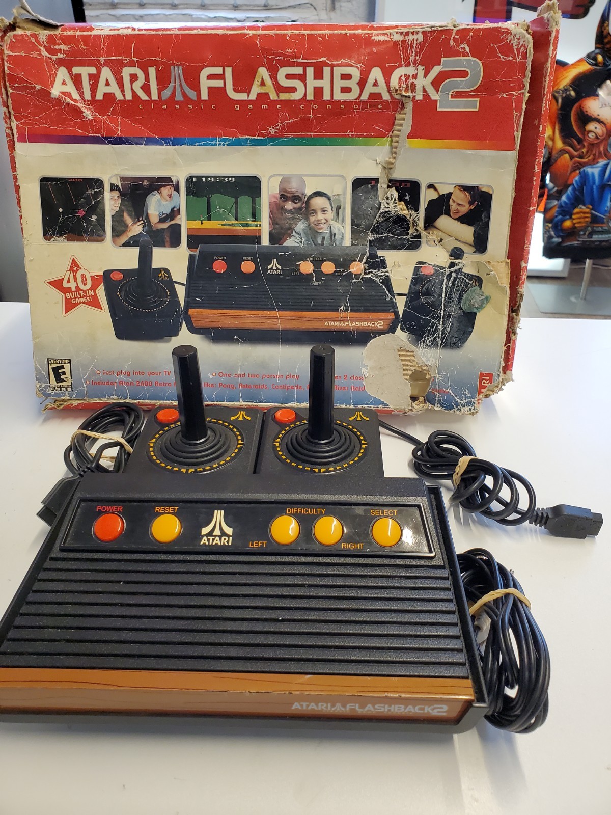 Atari Flashback 2 Classic Game Console W/ 40 BUILT IN GAMES – NO POWER CABLE