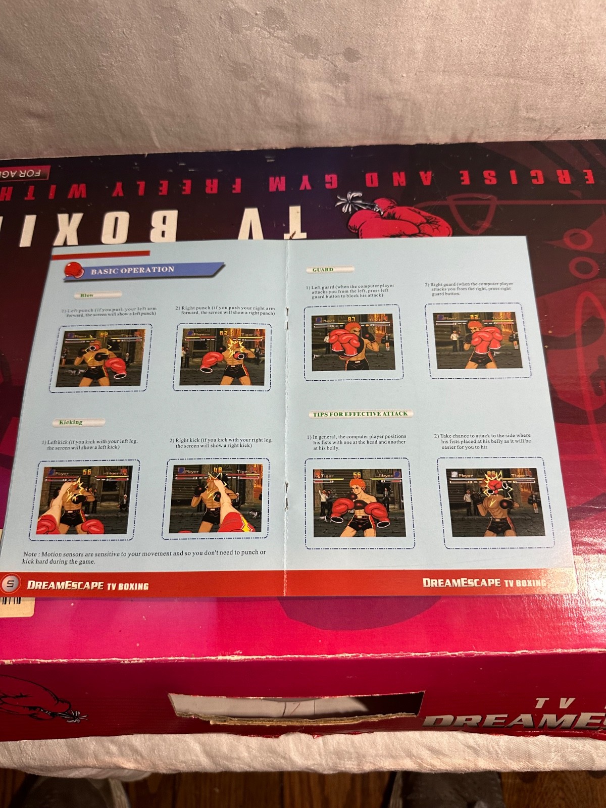 Vintage TV boxing exercise and gym By DreamEscape never used b