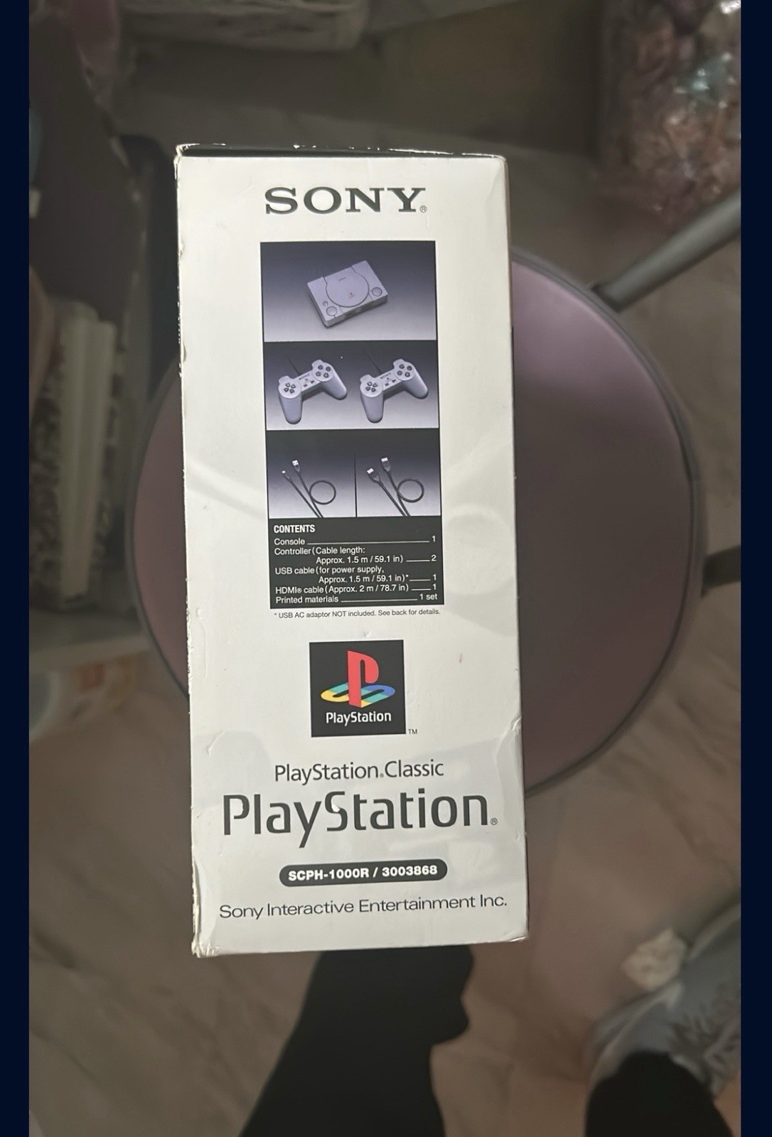 Sony PlayStation Classic Microconsole Gray Preloaded Games 2 Controllers HDMI