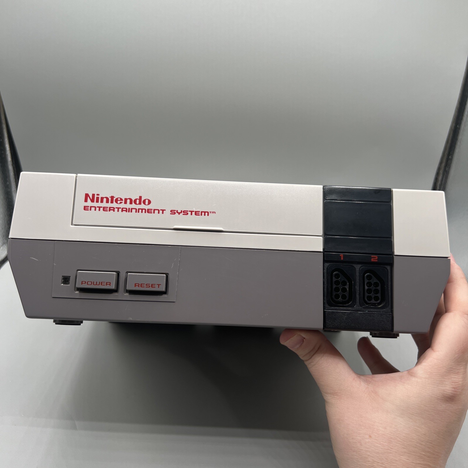 Nintendo NES-001 Console Bundle w/ Cords, Controller, Zapper & Mario/Duck Hunt