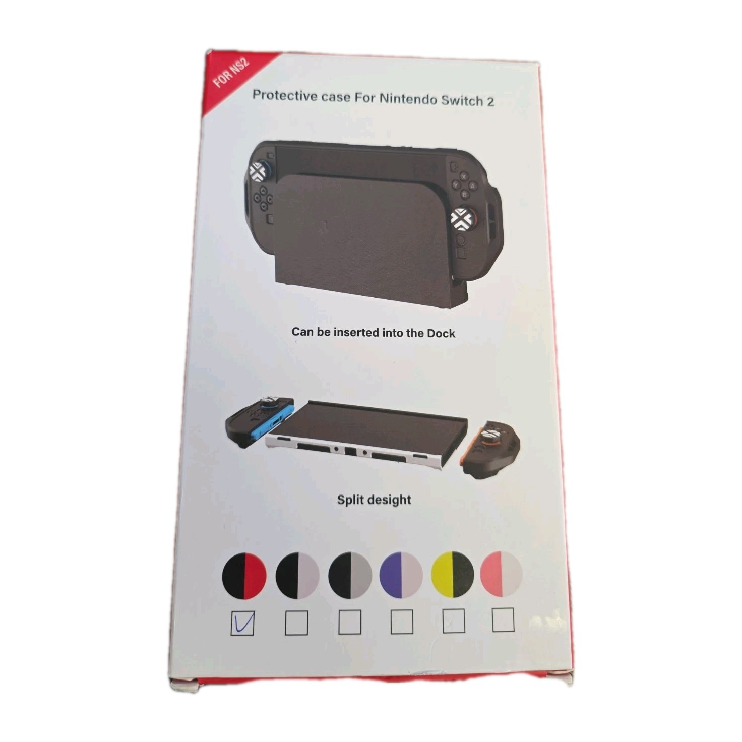 Nintendo Switch 2 Protective Case Dock Compatible Detachable Joy-Con Mat