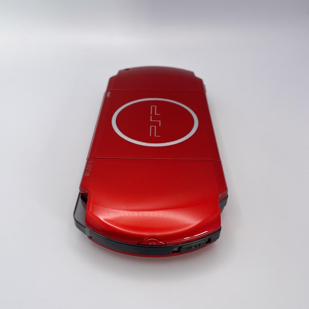 [Excellent Condition] SONY PSP-3000 Console, Radiant Red, with Charging Cable