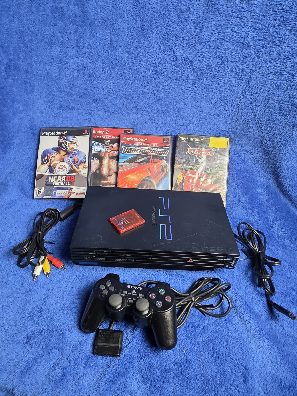 Sony PlayStation 2 PS2 Fat Console Bundle SCPH-50001 TESTED/WORKING Ships TODAY!