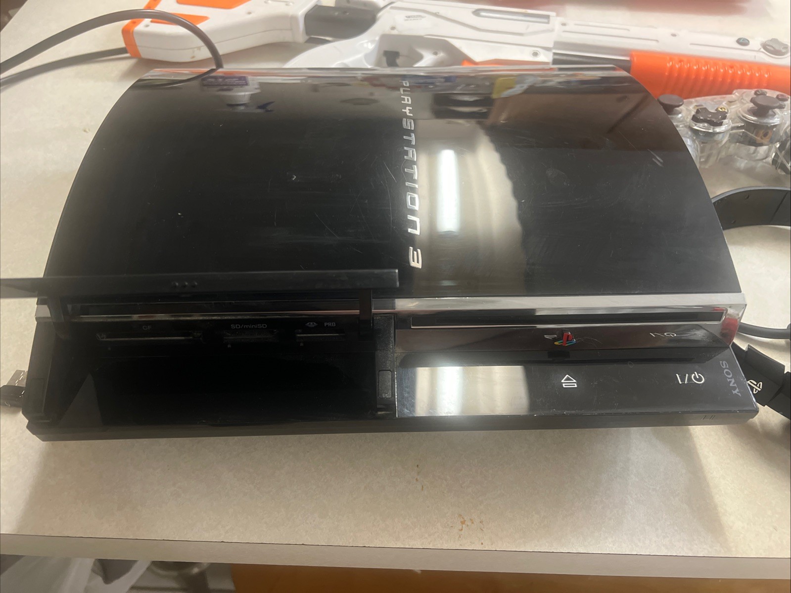 Sony PlayStation 3 60GB Backwards Compatible With Non Tested Controllers Extras