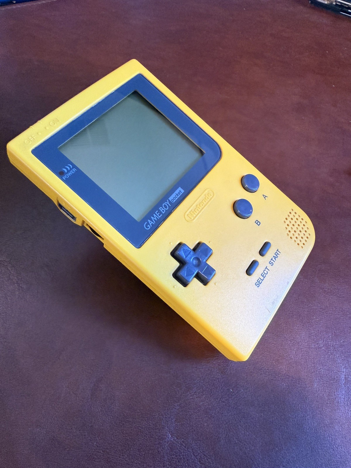 Nintendo Game Boy Pocket MGB-001 Yellow Console OEM Tested Working Clean Screen
