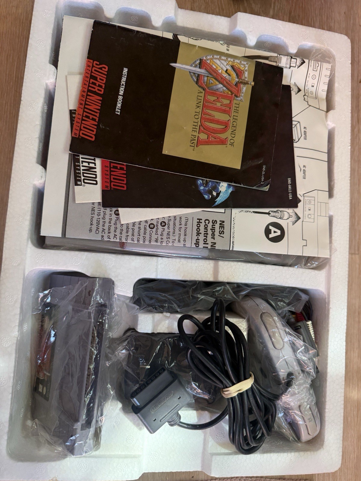 Super Nintendo SNES Console System Link To The Past Bundle CIB With Manuals RARE