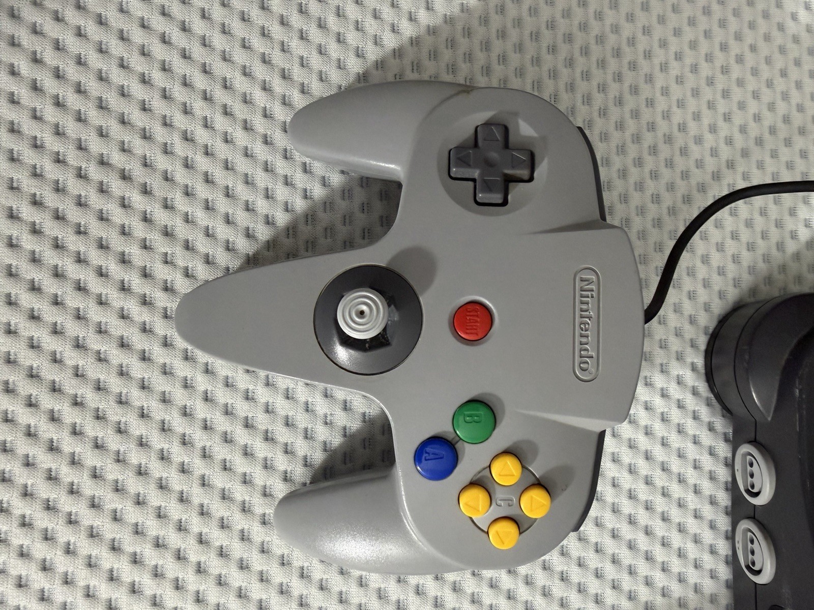 Nintendo N64 (NUS-001) System Console, 2x OEM Controllers, Tested & Clean