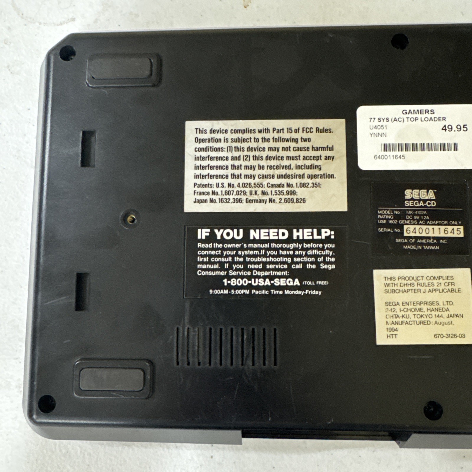 Sega CD Model 2 Genesis Model 2 Console for Parts/Repair Lot Of 2