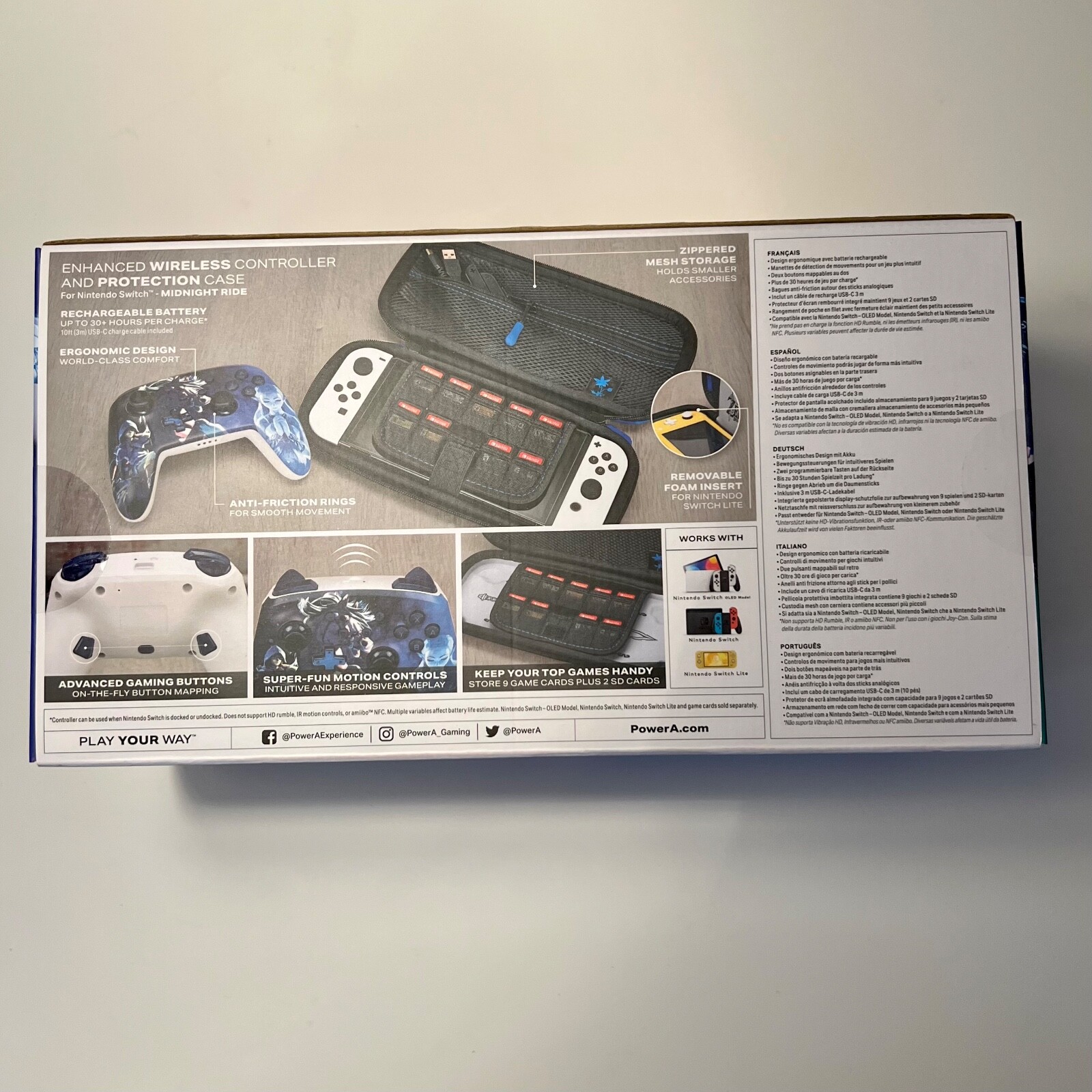 PowerA Wireless Controller and Protection Case For Nintendo Switch