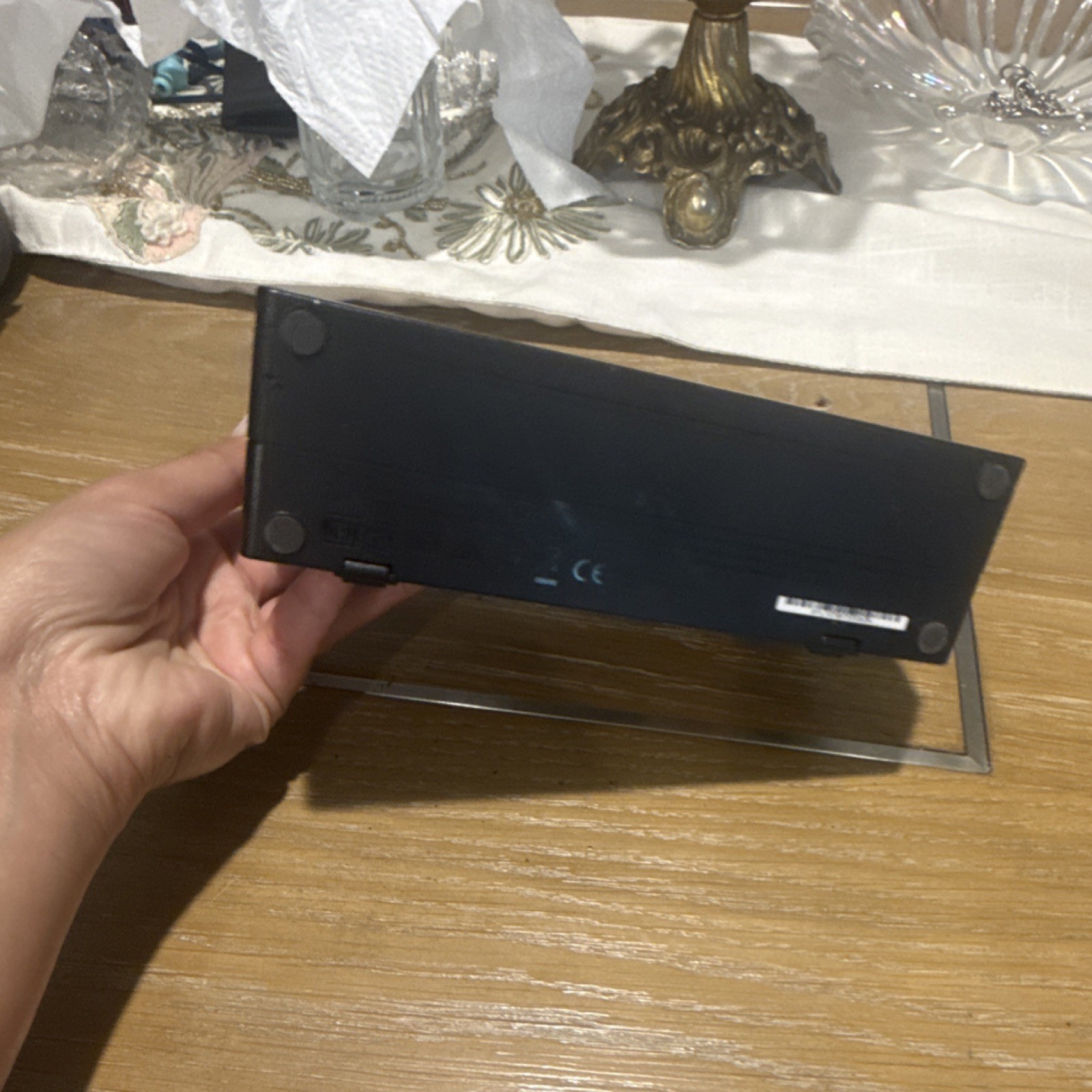 Nintendo Switch Dock Black HDMI USB TV Docking with Dinosaur Stickers