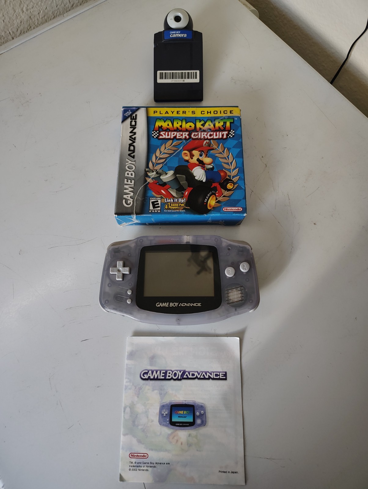 Nintendo Game Boy Advance Console System – Clear Glacier