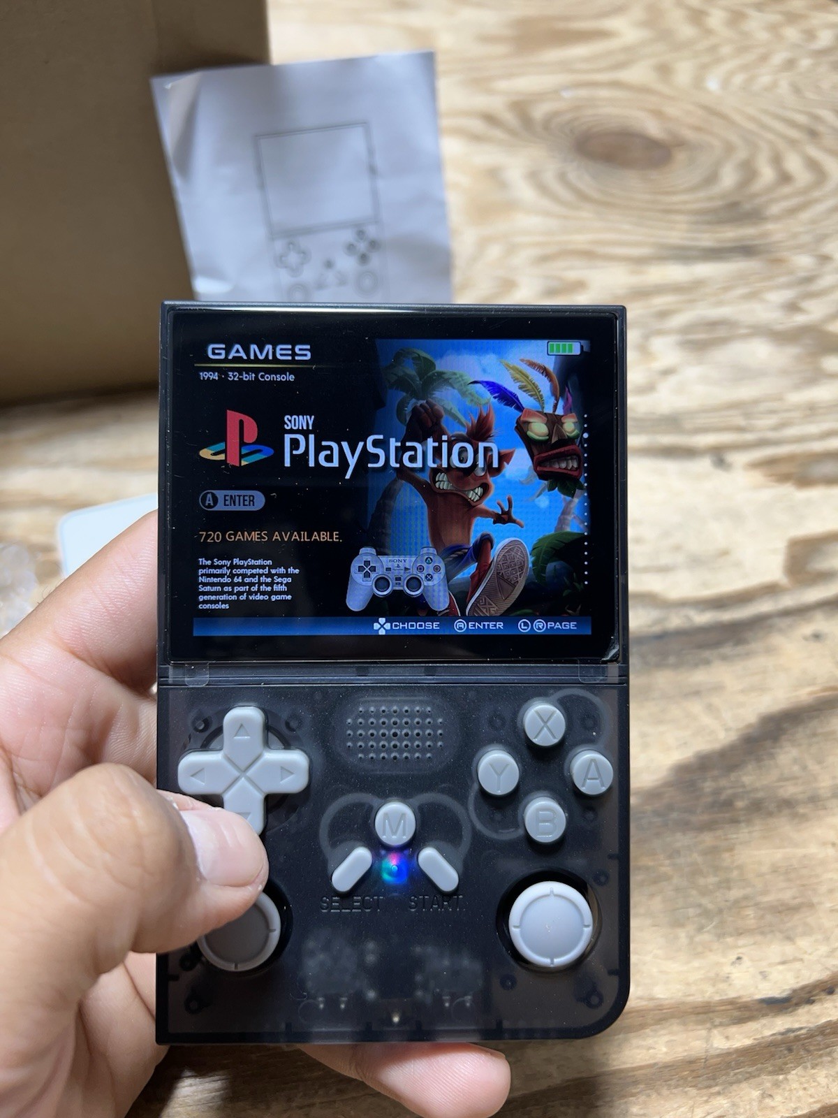 R40S PRO Retro Handheld Game Console – Portable 3.5″ IPS Screen, 16GB + 80GB