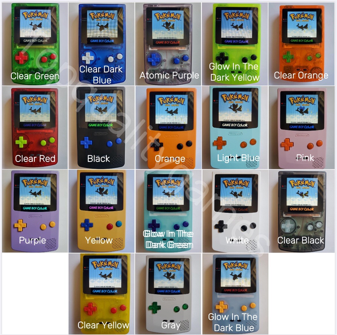 Gameboy Color Q5 XL Laminated IPS w/ OSD Console Backlit LCD Screen GBC Game Boy