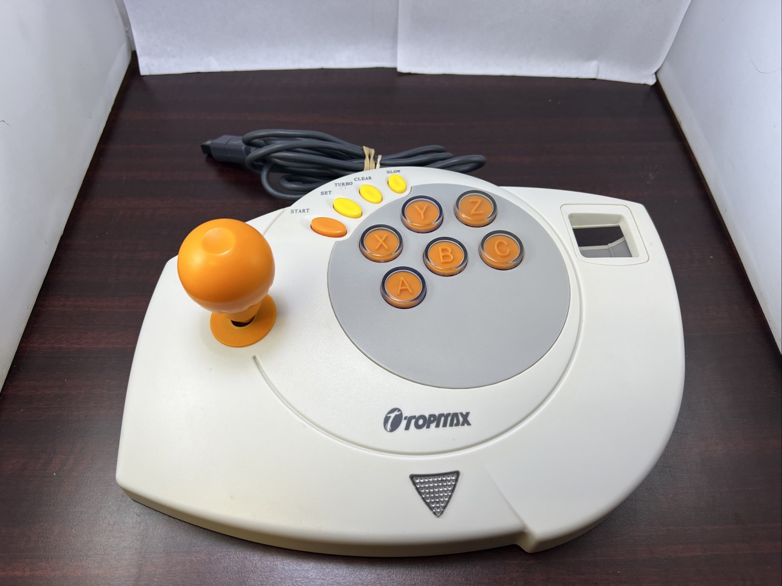 Topmax Enforcer Arcade Fightstick Controller Sega Dreamcast White Working #ML