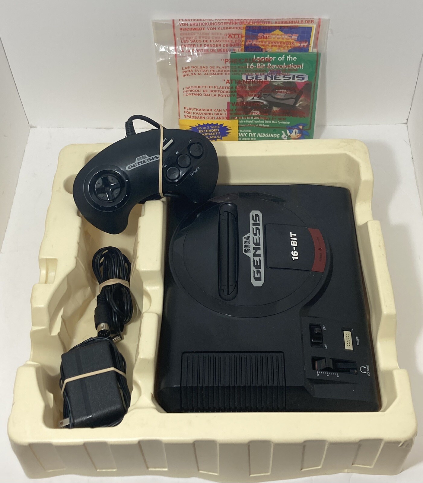 Sega Genesis Console Model 1 Bundle Core System – Complete – Tested – Authentic