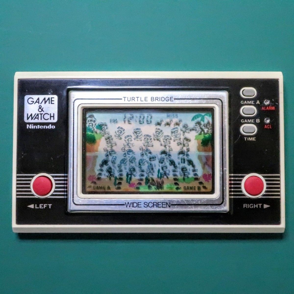 Nintendo Game & Watch Turtle Bridge TL-28 Wide Screen Tested