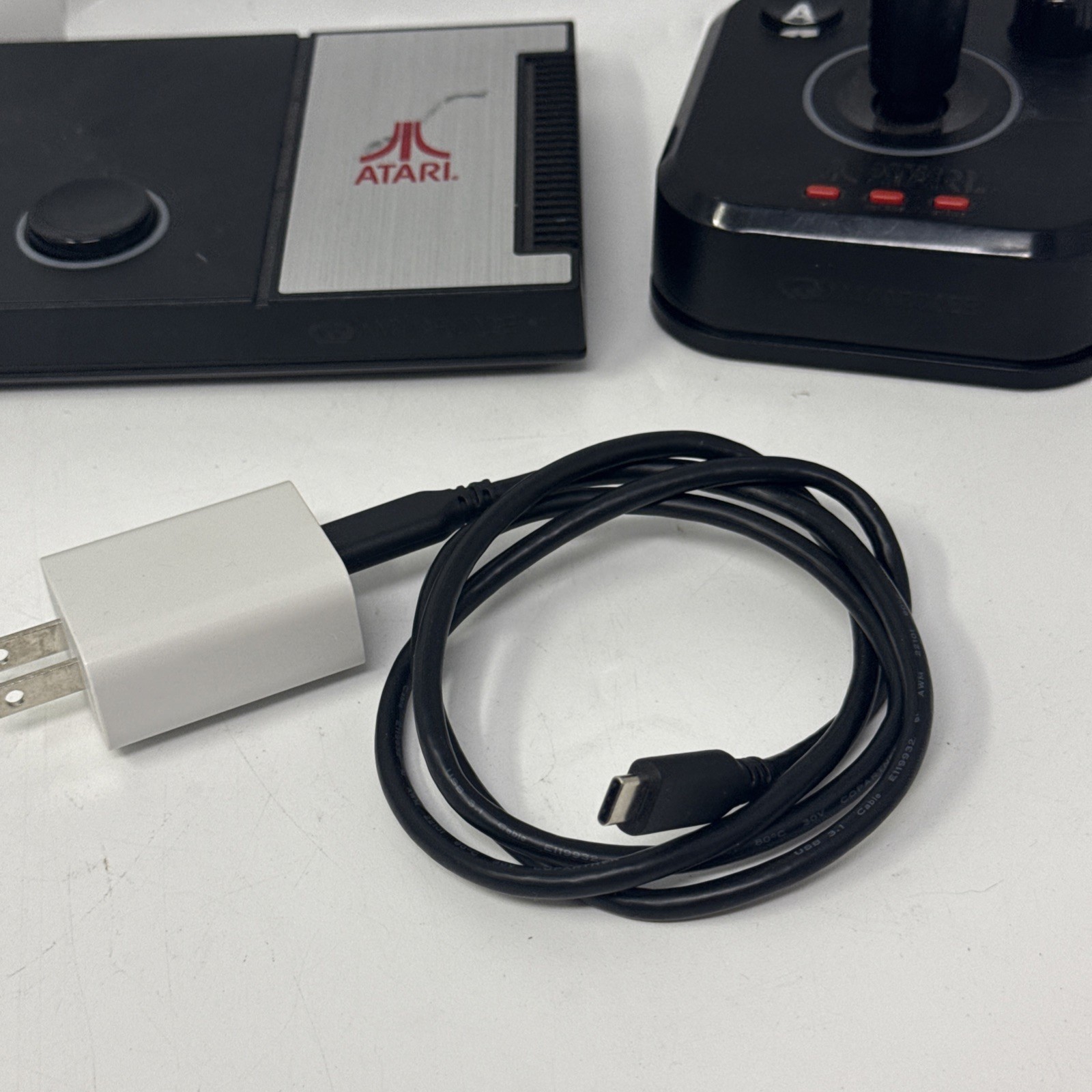 Atari Gamestation Pro Plug & Play Console 2 Joysticks HDMI Tested New Batteries