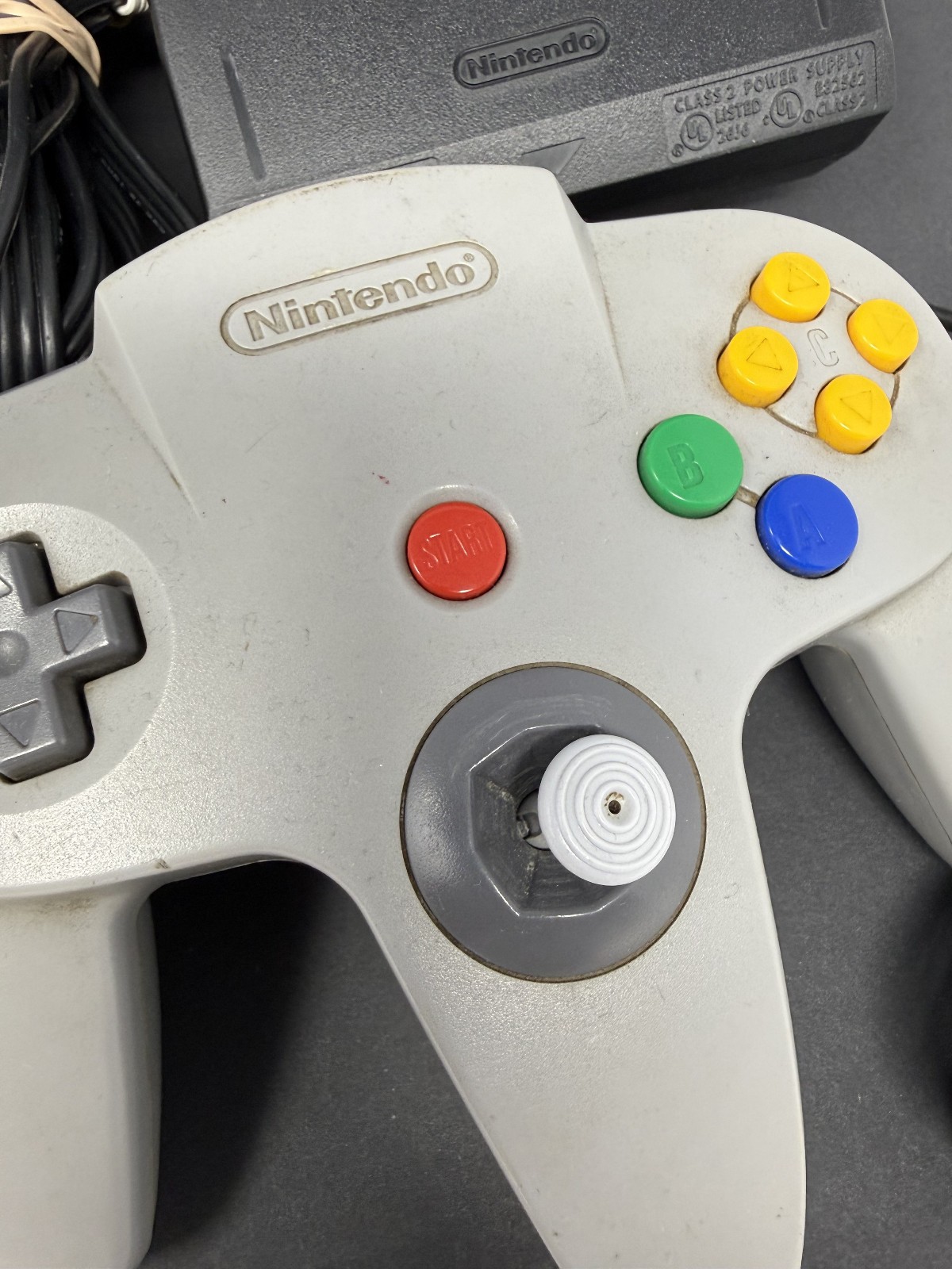 Nintendo 64 N64 Console System Bundle Controller + Cords + Star Fox 64 Tested