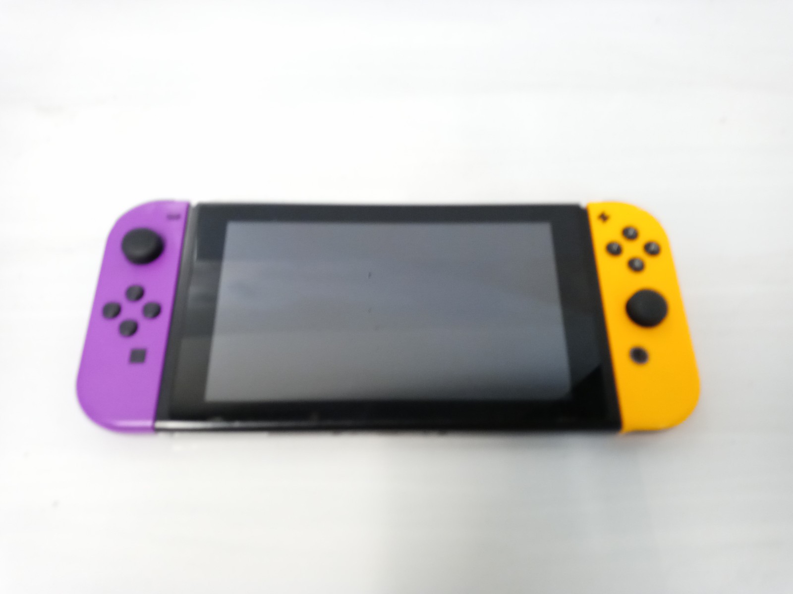 Nintendo Switch 32GB Game Console Only with Neon Purple Orange Joy-Con (HAC-001)