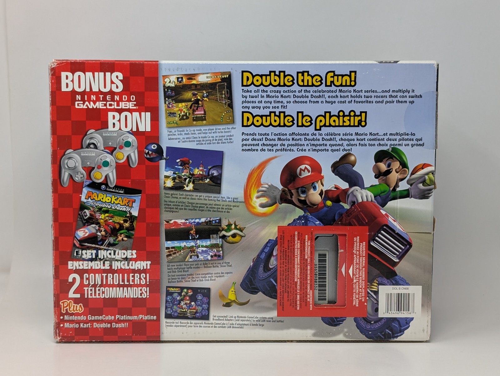 Gamecube Platinum Mario Kart Double Dash – CIB Complete