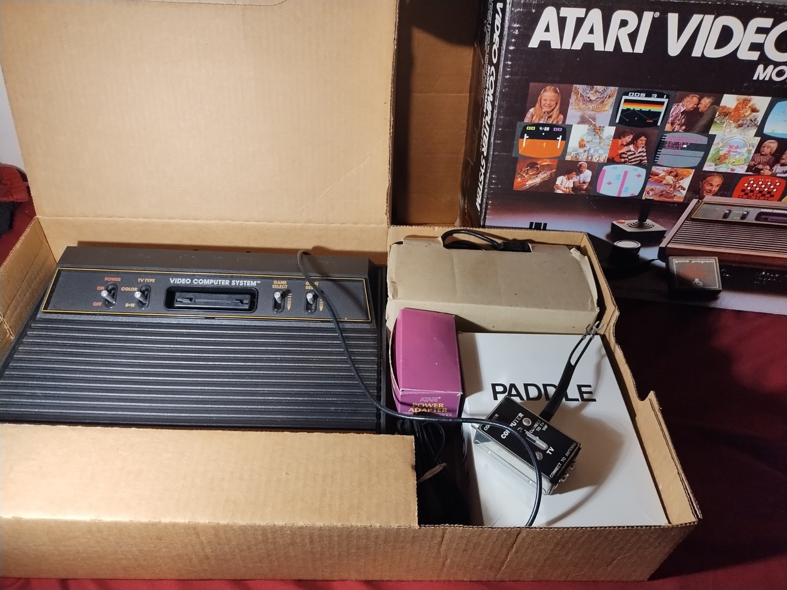 Atari 2600 VCS Console System in Box w Games Tested
