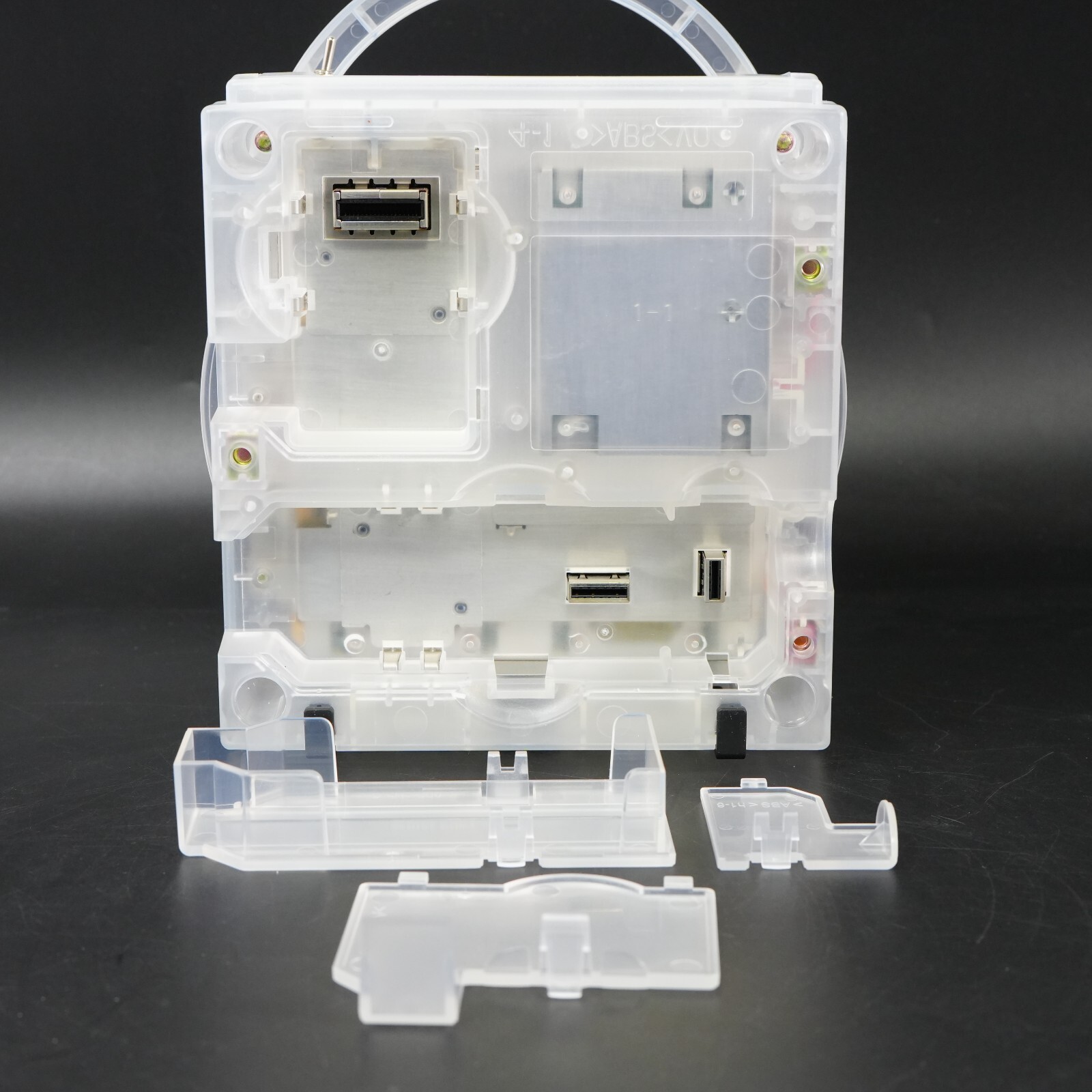 Nintendo GameCube Clear white Shell NTSC U-C/J Region Switch Mod w/GB Player