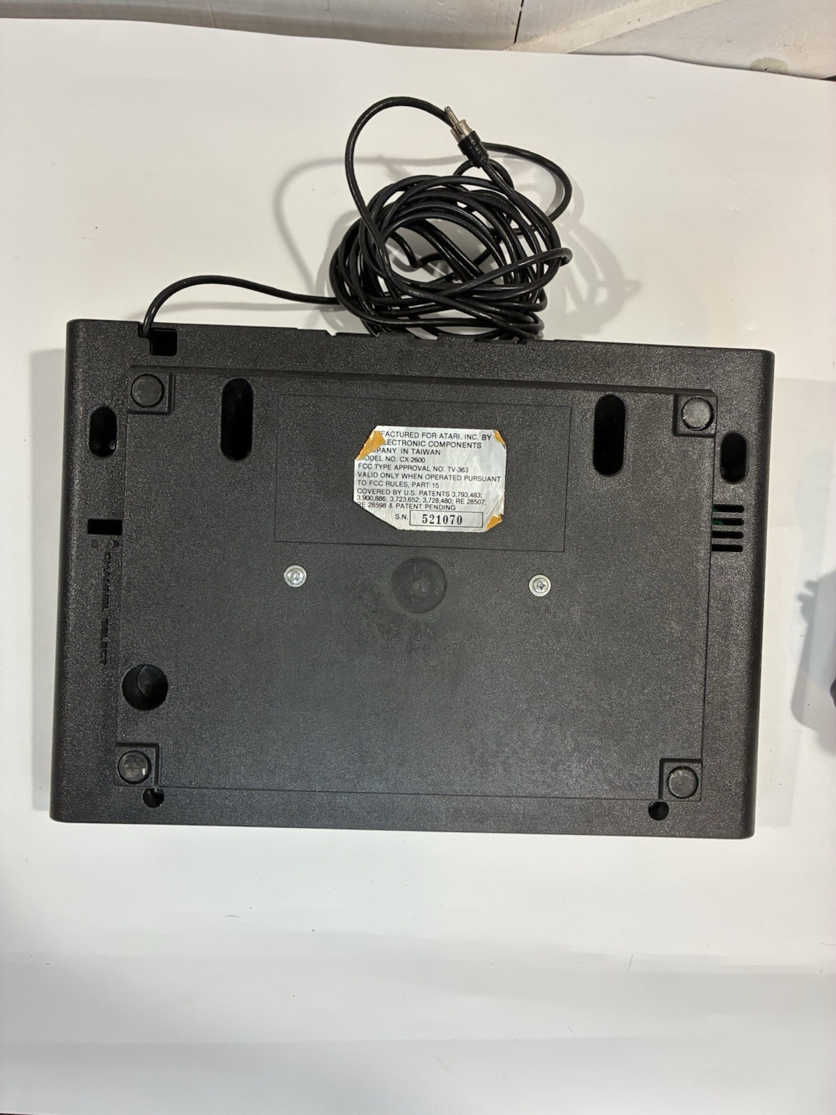 Atari 2600 6 Switch Video System,Space Invaders Game.1 Controller No Power Cord