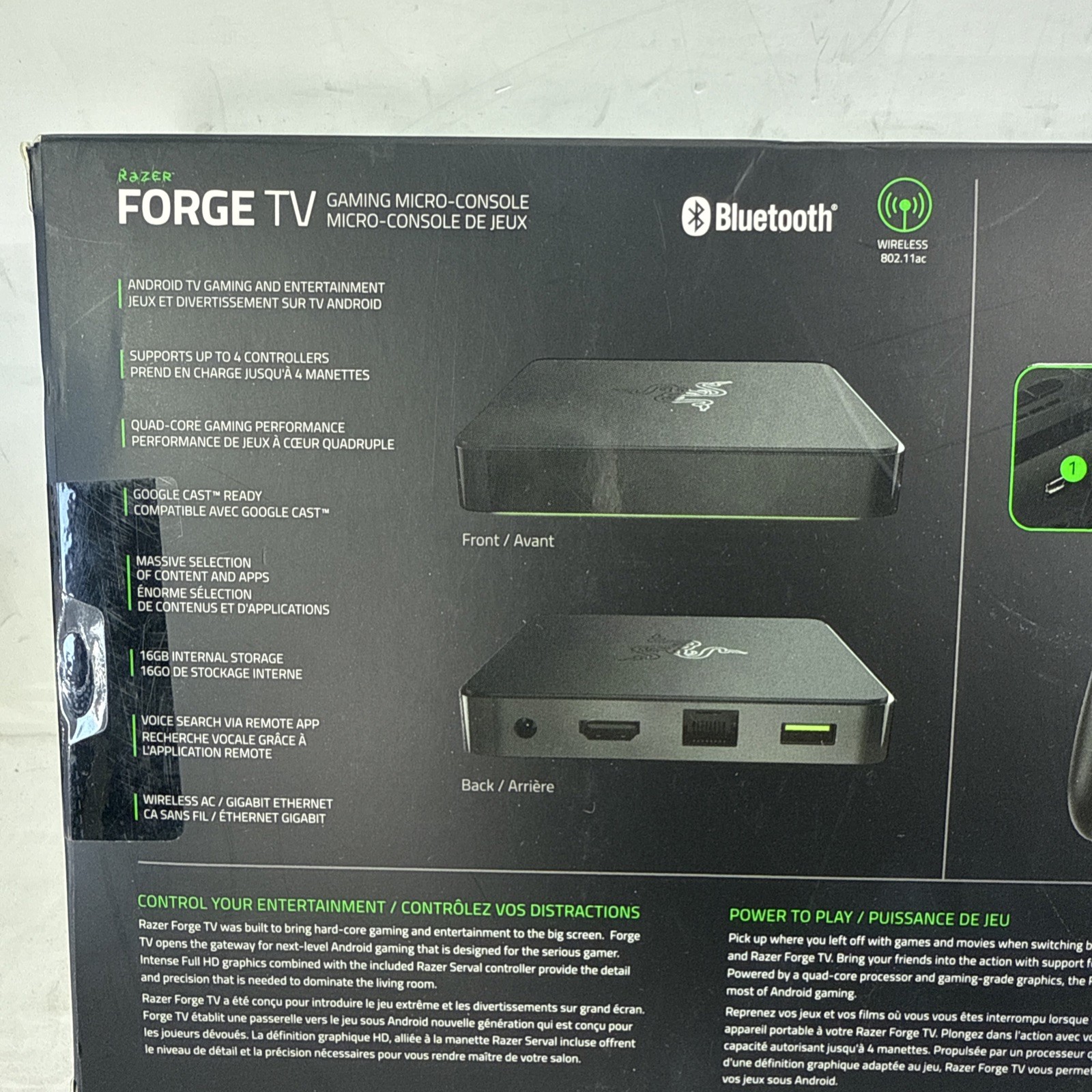 Razer Forge TV Bundle Micro Console & Serval Controller Android Gaming | NEW