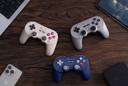 8BitDo Pro 3 Bluetooth Controller for Switch/Switch 2 – TMR Joystick Swappable
