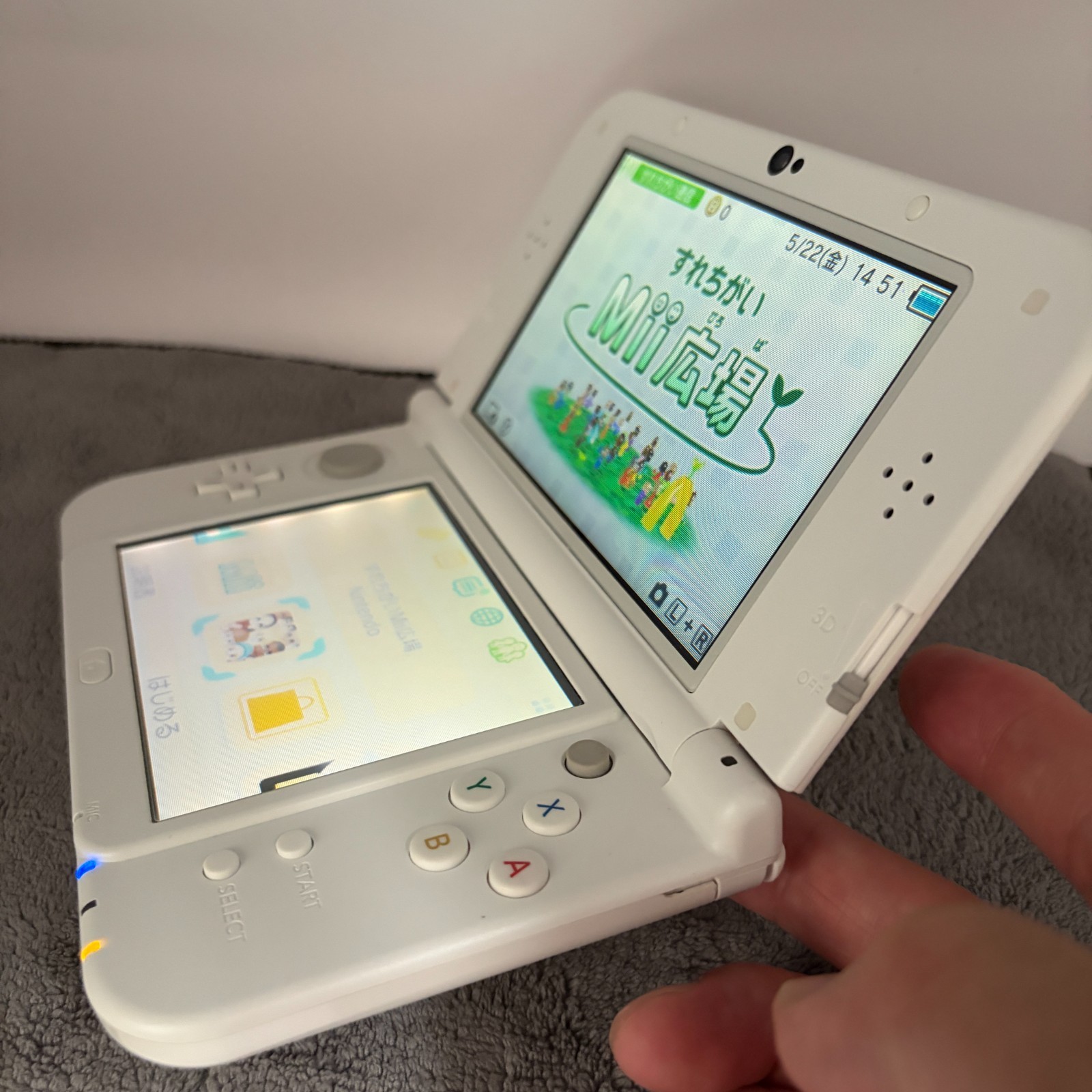 【Excellent5】TOP IPS Nintendo New 3DS LL XL Pearl White Handheld Game Console