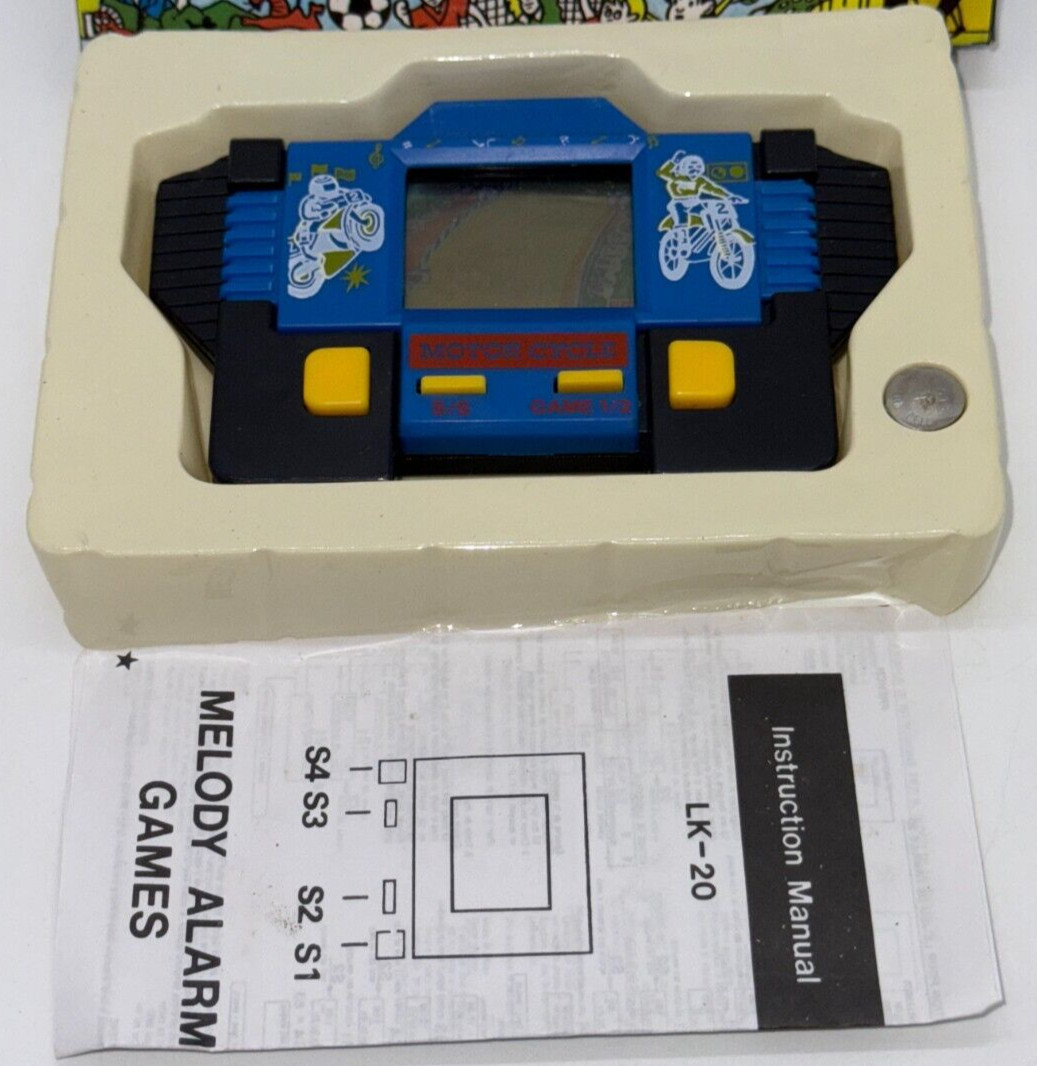 MOTORCYCLE – LCD Game & Watch Portable Console – 1990’s – DEADSTOCK – BOXED