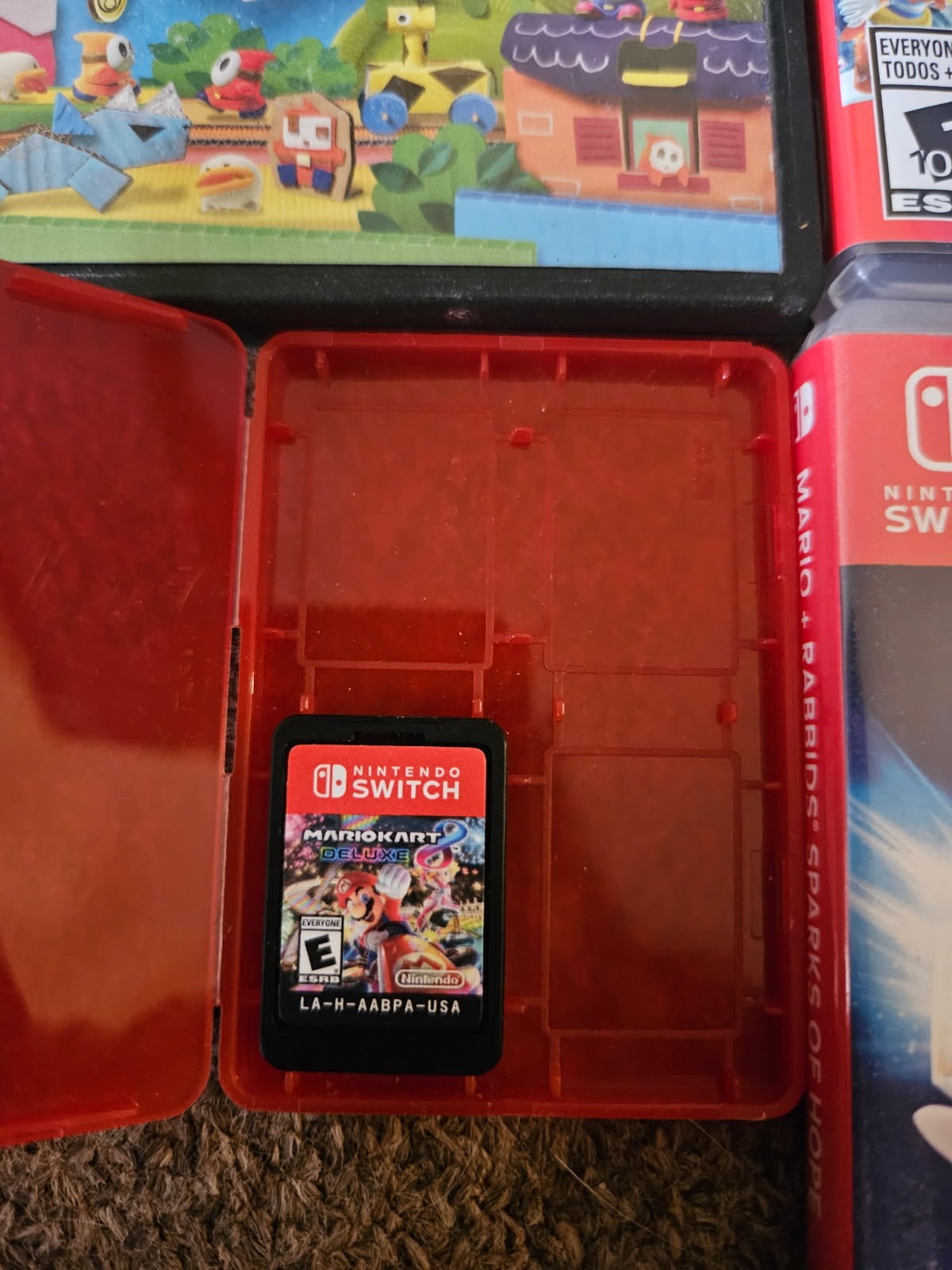 Nintendo Switch Console Multicolor Wi-Fi with Super Mario Controller & Games