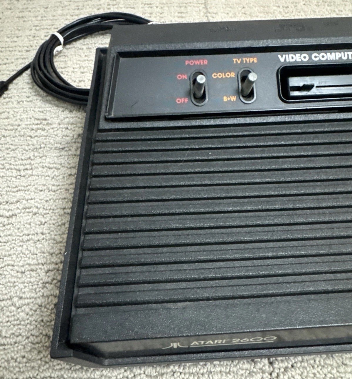 Atari 2600 System Bundle with Console, 6 Games With Power supply, No Controllers
