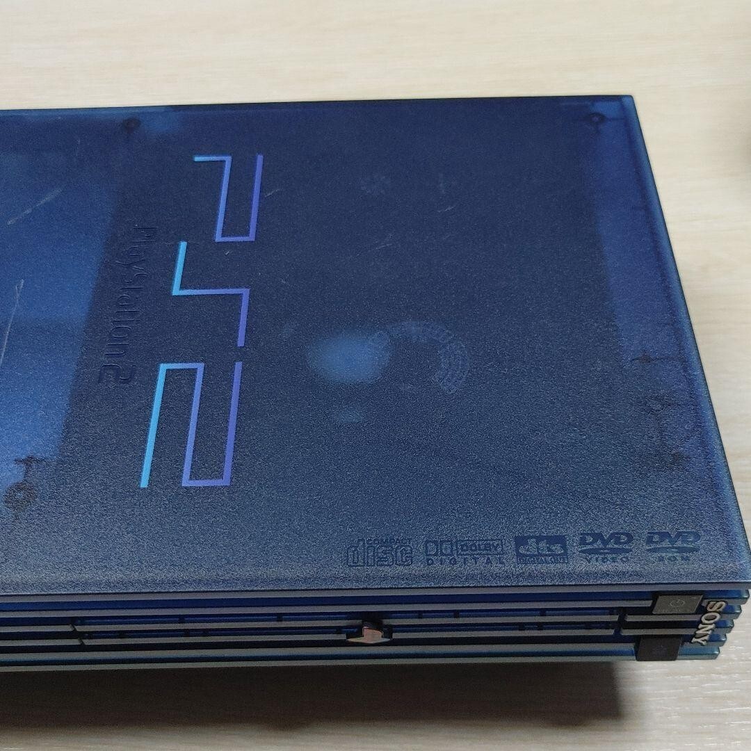 PS2 Aqua Blue Console SCPH-37000 Playstation2 Console Only NTSC-J Tested Used