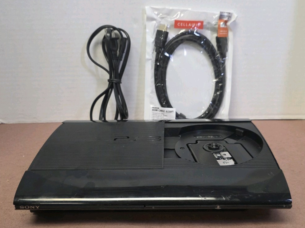 PlayStation 3 PS3 console only comes with Plug and HDMI Cable FIRMWARE4.82 (C12)