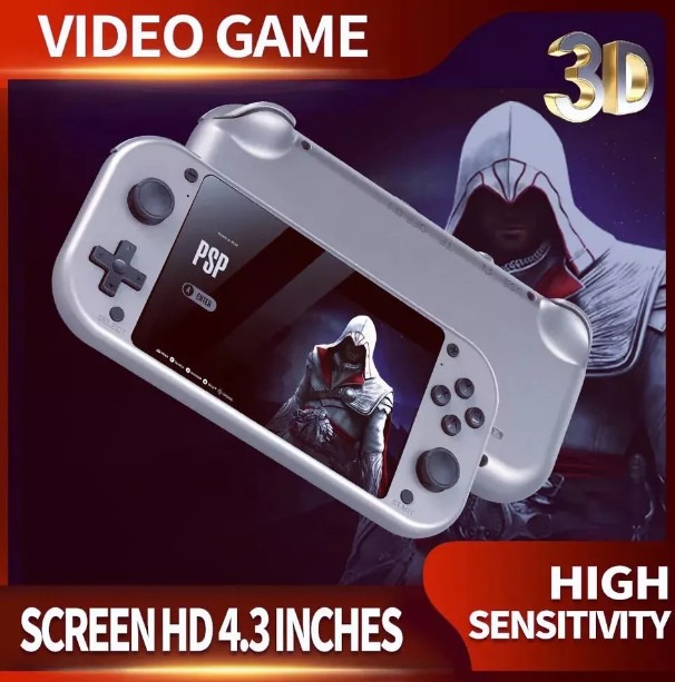 Portable Retro Video Game Handheld Console M17 4.3 Inch IPS Screen 64GB 19,000