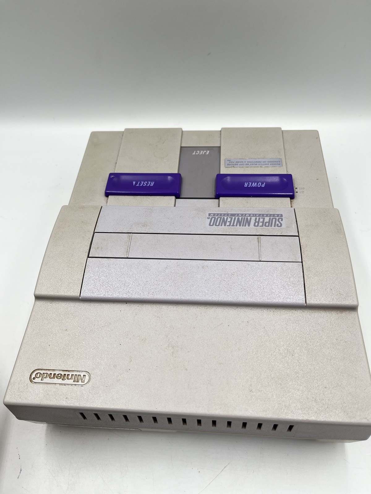 Super Nintendo Entertainment System SNES Console w OEM Controller + Cords TESTED