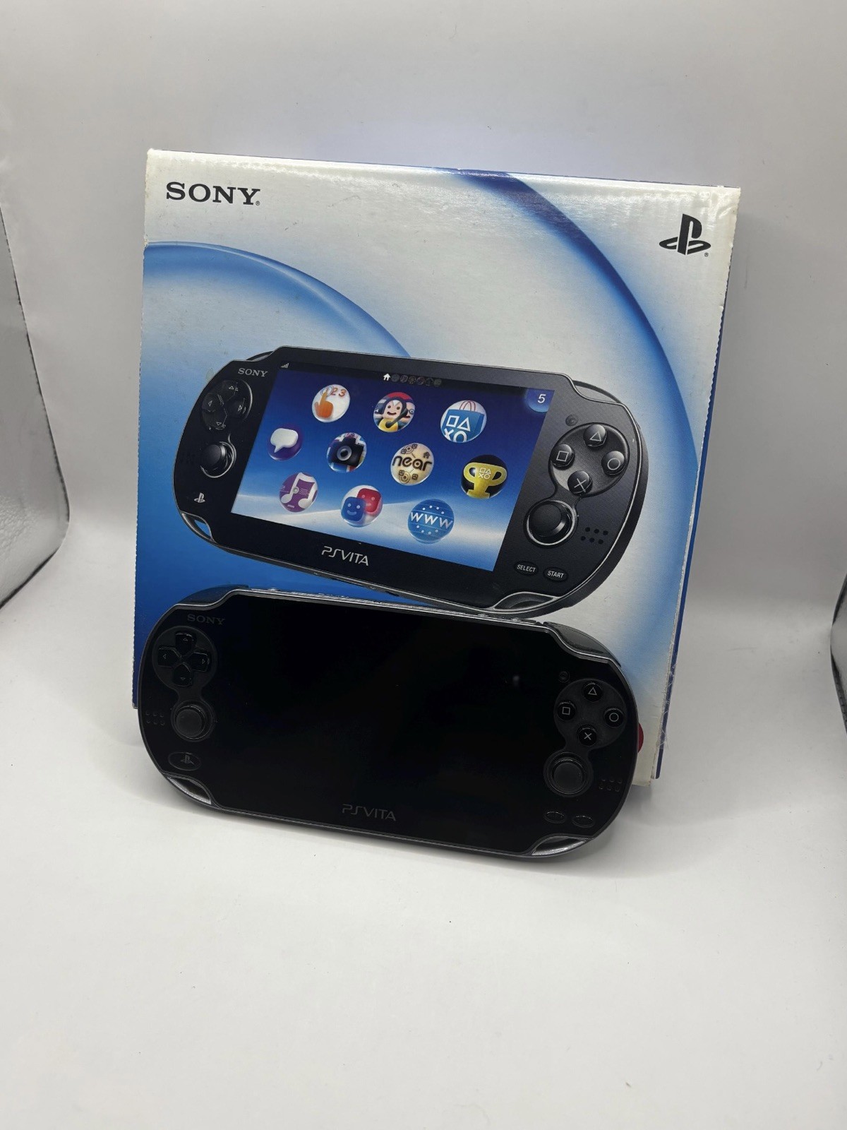 PS Vita Crystal Black 1000 (Fat) + Charger +Box + case + micro Converter