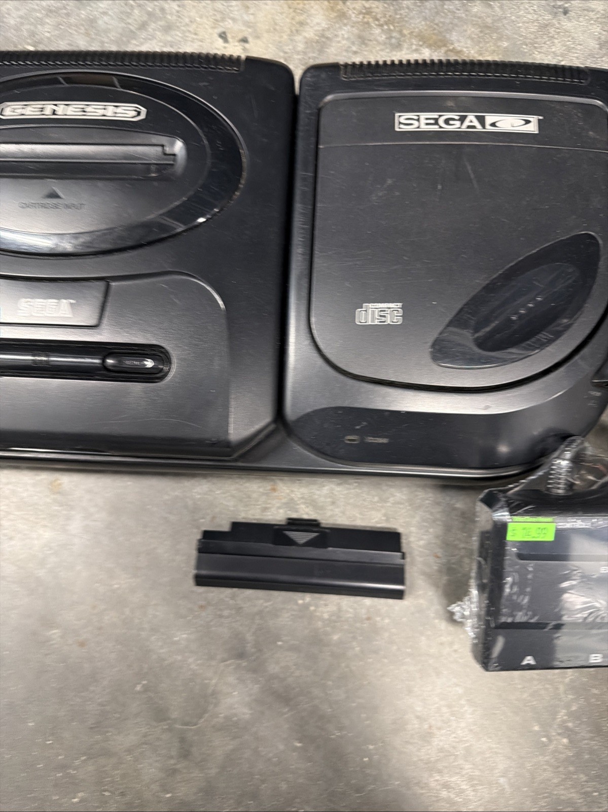 Sega CD Video Game System Console with 1 Controllers Cords And Multi Tap