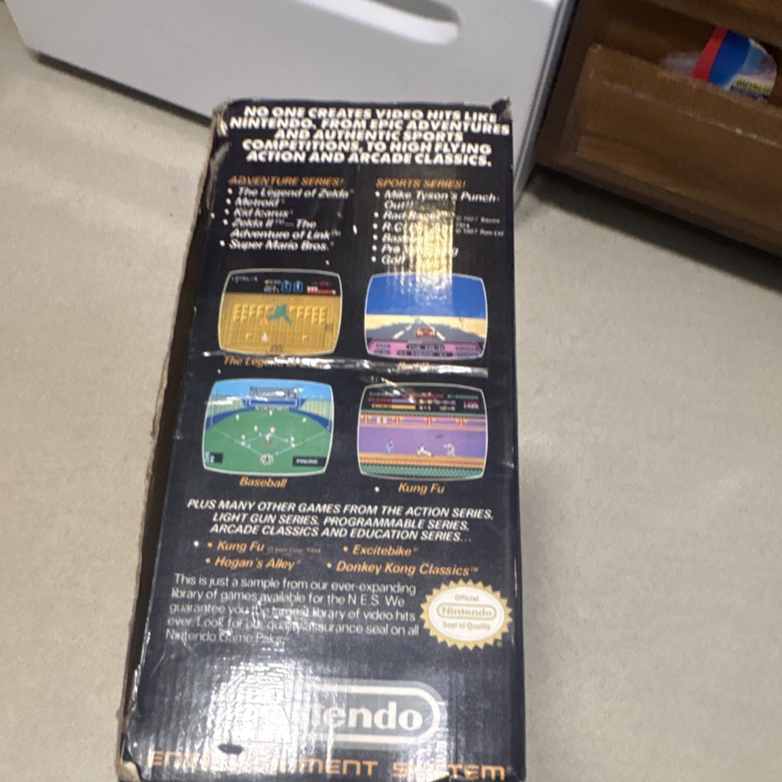 Nintendo NES Action Set Gray Home Console Light Gun RF Connectivity
