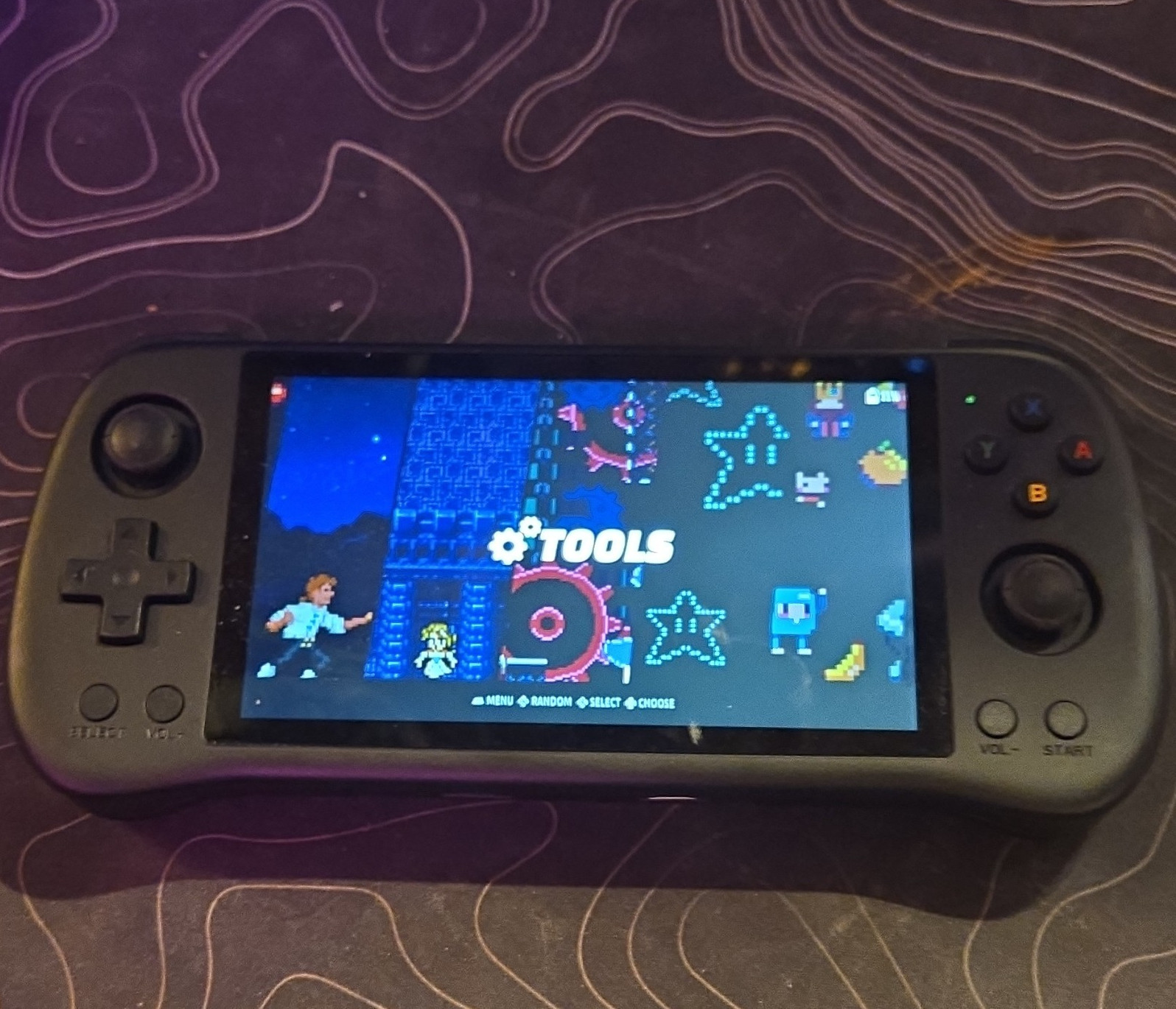 POWKIDDY X55 Handheld Game Console Black 16GB 720p Linux Wi-Fi USB-C HDMI