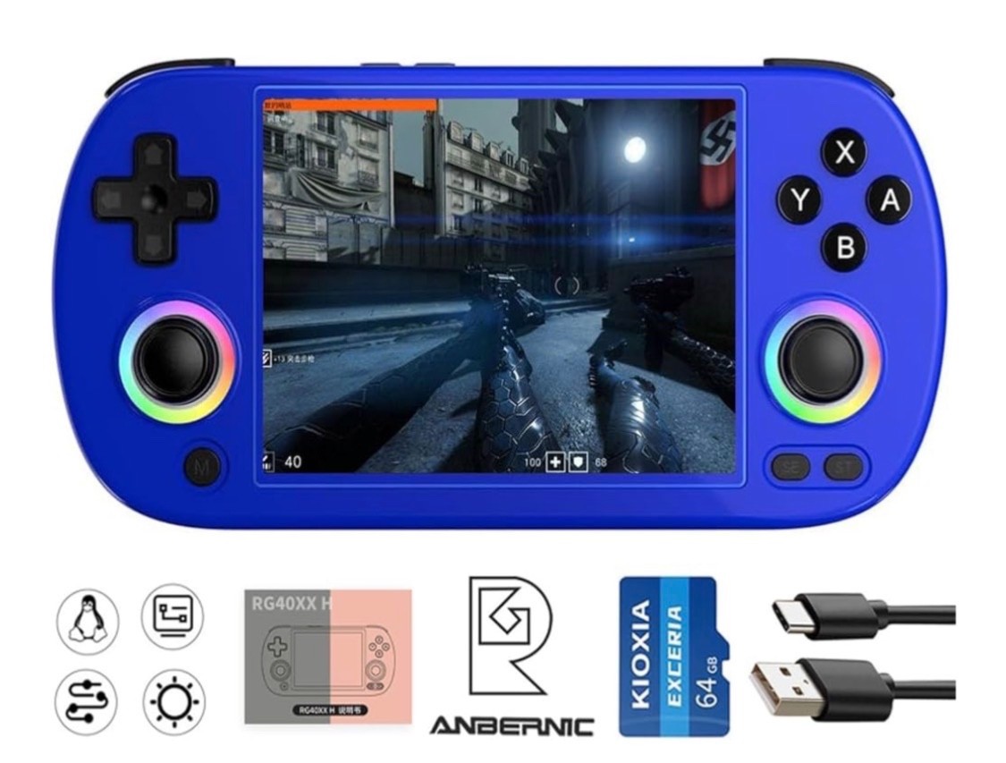 Retro Handheld Gaming Console, Built-in 22,000+ Classic Games, Open Source Linu