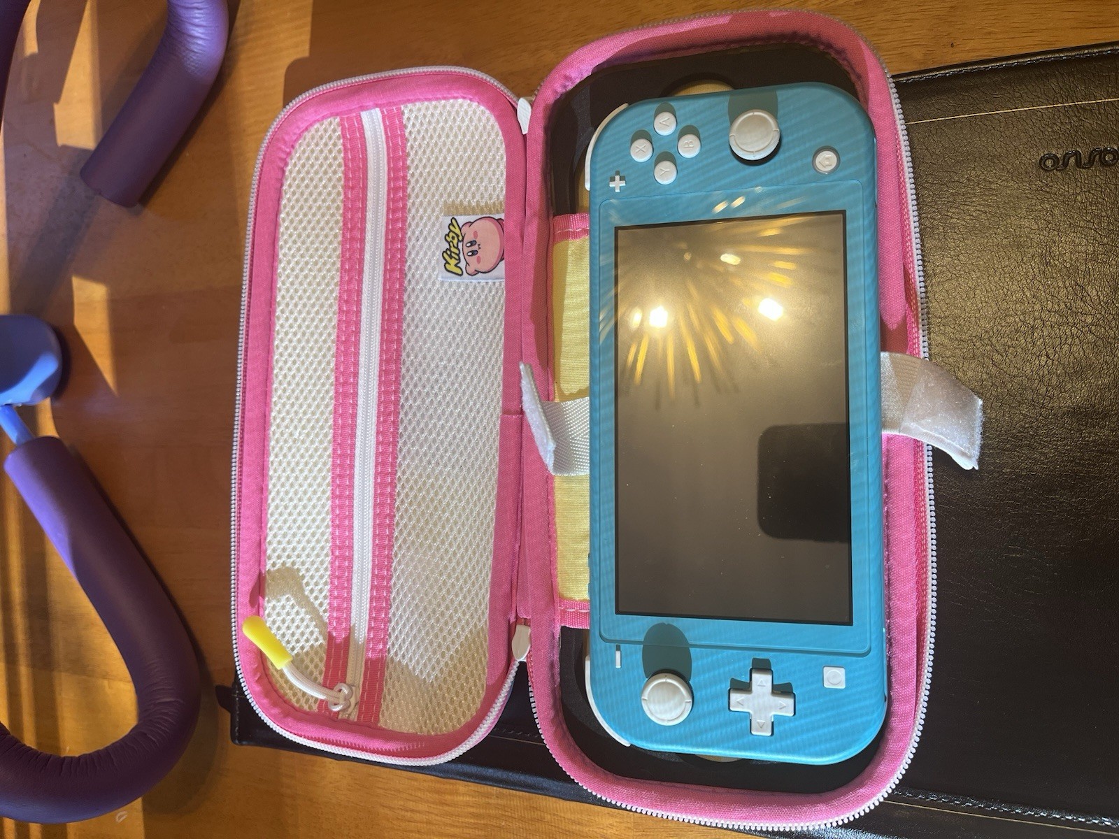 Nintendo Switch Lite Gaming Console – Turquoise (HDH-001) Plus KIRBY CASE