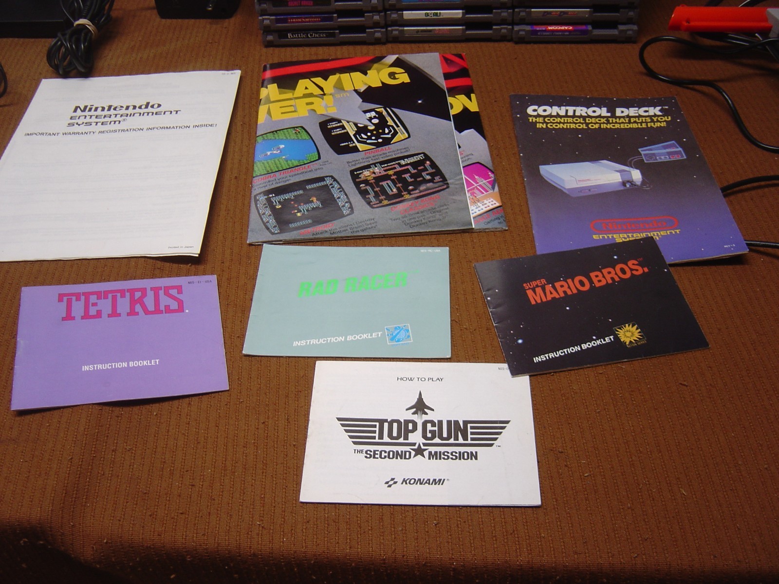 Nintendo NES Control Deck w/box, Styrofoam, 35 Games and More! Sold “As Is”