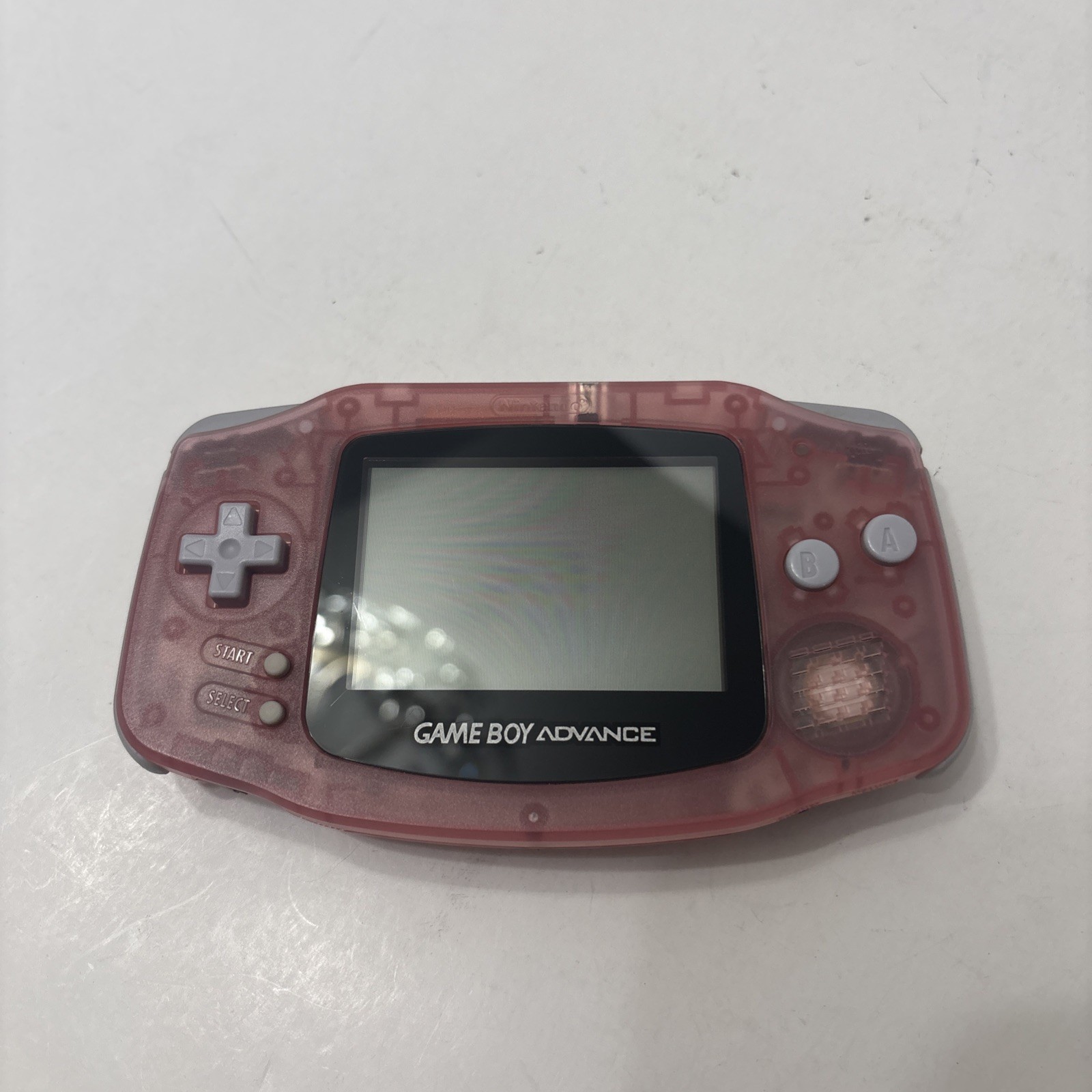 Nintendo Gameboy Advance Clear Pink AGB-001 *Tested*